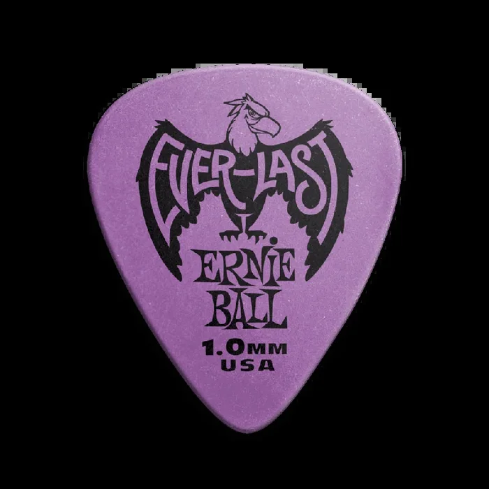 Pua de guitarra Ernie Ball de 1.00mm morada Everlast – Cada una
