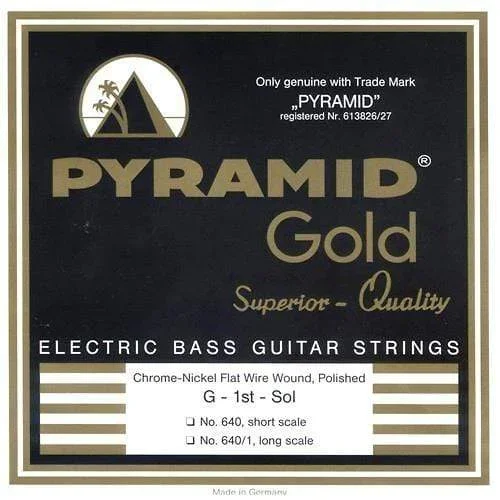 Pyramid Gold Flatwound Long Scale 5 String Bass Strings 40-120