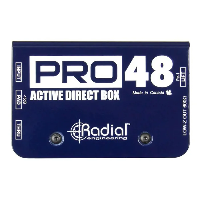 Radial PRO48 – Active DI, Compact Design, 48V Phantom Powered