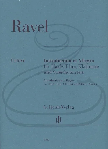 Ravel (Jost): Introduction & Allegro – URTEXT (string quartet, harp, flute, & clarinet) Henle Verlag