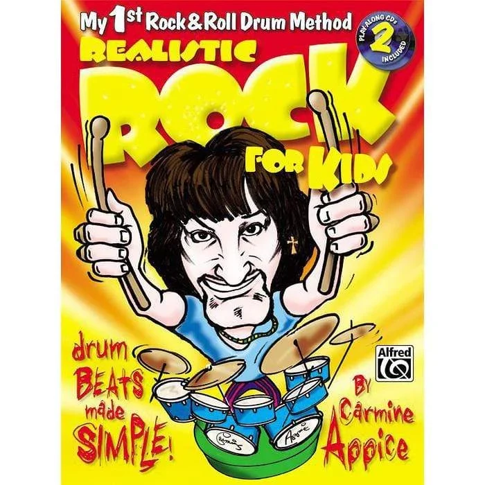 Realistic Rock for Kids (My 1st Rock & Roll Drum Method) Book
