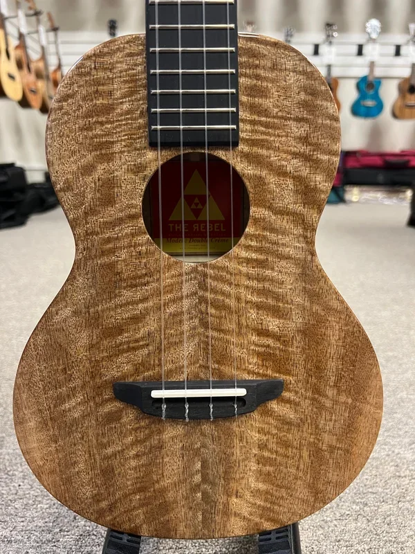 Rebel Double Creme Solid Mango Tenor Ukulele w/Case #3
