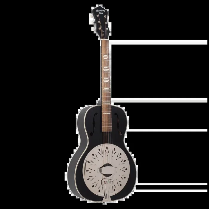 Recording King RPH-R2-E-MBK Dirty 30s Resonator Guitar