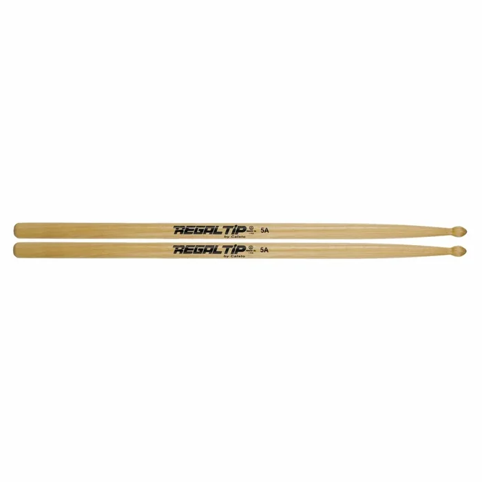 Regal Tip 5A Hickory Wood Tip Drum Sticks