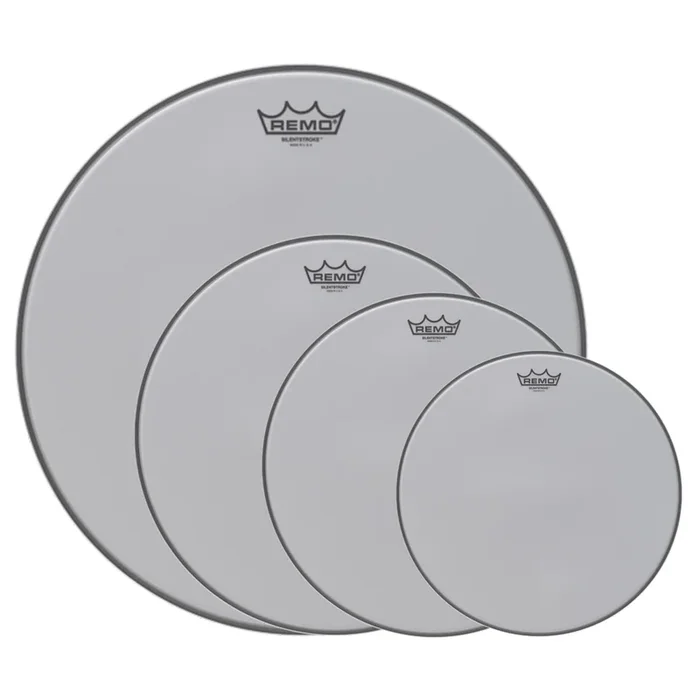 Remo 10/12/14/20″ Silentstroke Drumhead (4 Pack Bundle)