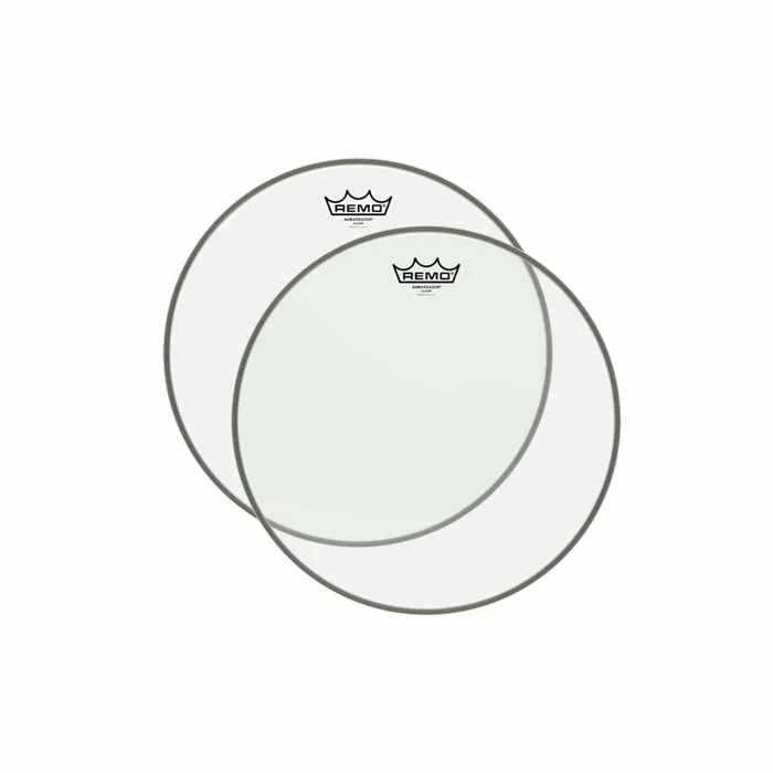 Remo 12″ Ambassador Clear Drumhead Premier Sized (2 Pack Bundle)