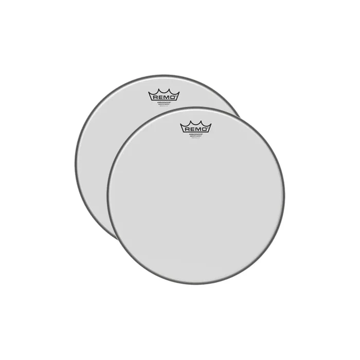 Remo 12″ Ambassador Smooth White Drumhead (2 Pack Bundle)