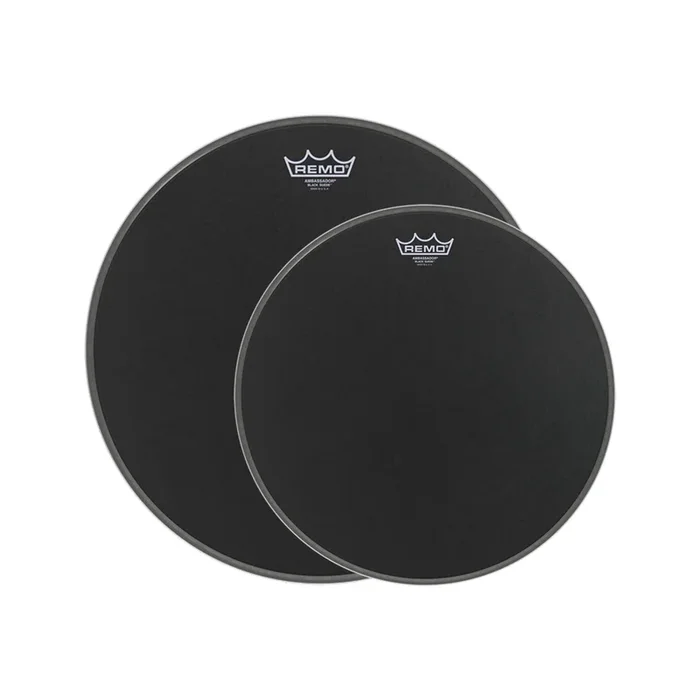 Remo 13/16″ Ambassador Black Suede Drumhead (2 Pack Bundle)