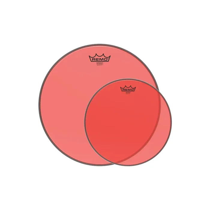 Remo 13/16″ Emperor Colortone Red Drumhead (2 Pack Bundle)