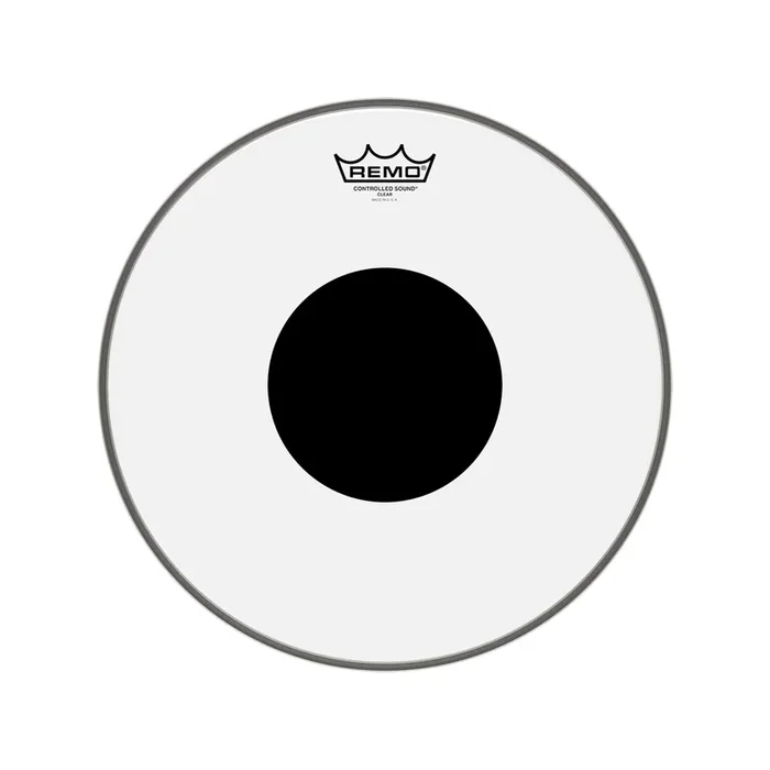 Remo 13″ Controlled Sound Clear Drumhead w/Top Black Dot