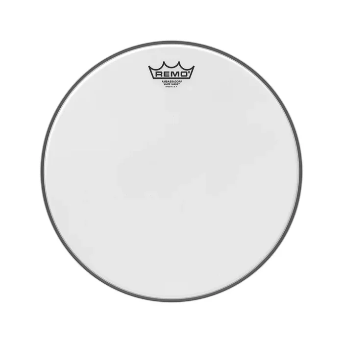 Remo 14″ Ambassador White Suede Drumhead