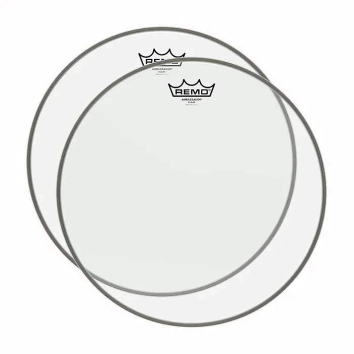 Remo 18″ Ambassador Clear Drumhead (2 Pack Bundle)