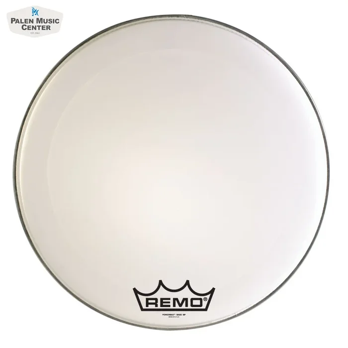 Remo 20″ Powermax 2 Ultra White Crimplock Marching Bass Drum Head