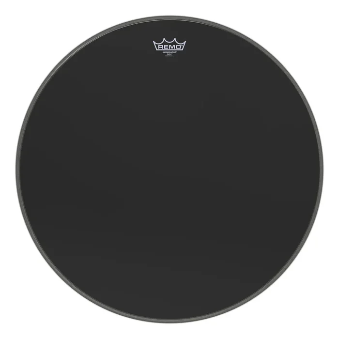 Remo 24″ Ambassador Ebony Bass Drumhead