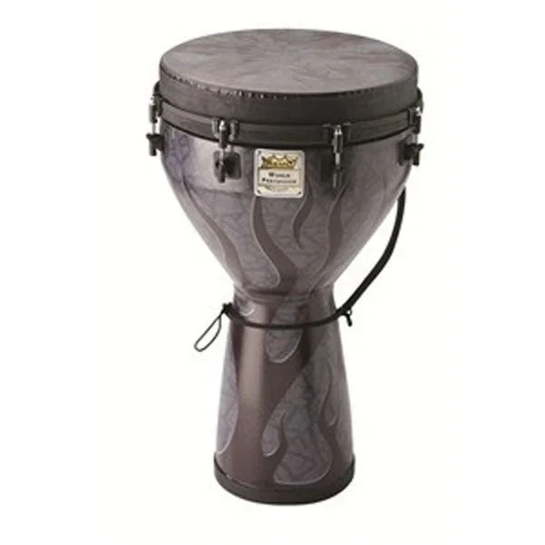 Remo DJ-0014-35 Djembe – 14inch Designer Series Key-Tuned Shadow Flame