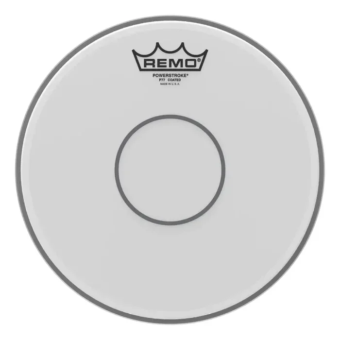 Remo Powerstroke 77 Coated Snare Drumhead 10″ w/Clear Dot on Top
