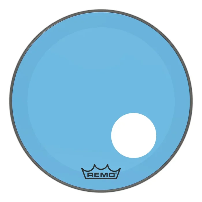 Remo Powerstroke P3 Colortone Blue Bass Drumhead 20″ w/Offset Port