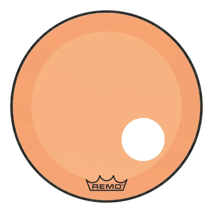 Remo Powerstroke P3 Colortone Orange Bass Drumhead 22″ w/Offset Port