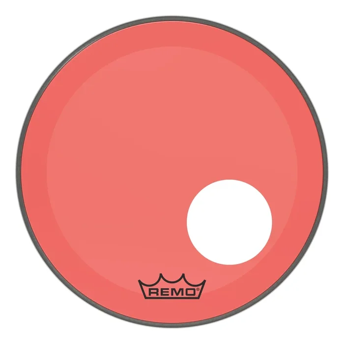 Remo Powerstroke P3 Colortone Red Bass Drumhead 18″ w/Offset Port