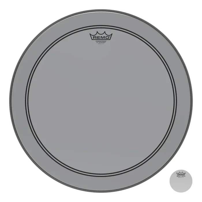 Remo Powerstroke P3 Colortone Smoke Bass Drumhead 18″