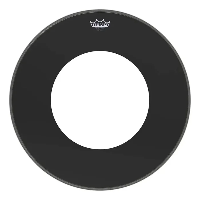 Remo Powerstroke P3 Ebony Bass Drumhead 18″ w/10″ Center Hole