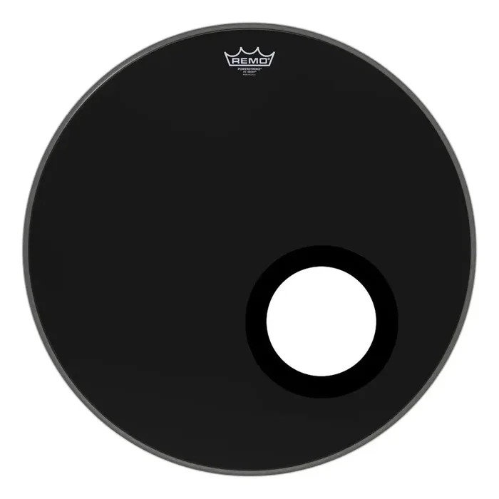 Remo Powerstroke P3 Ebony Bass Drumhead 22″ w/5″ DynamO