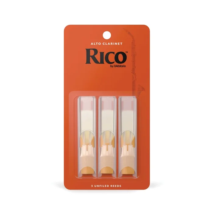 Rico by D’Addario Alto Clarinet Reeds, Strength 2, 3 Pack