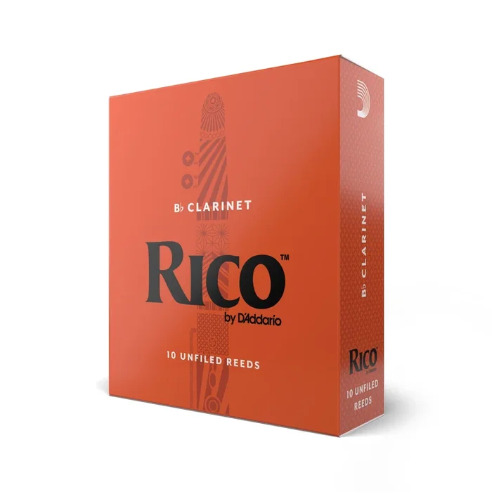 Rico by D’Addario Bb Clarinet Reeds, Strength 2, 10-pack