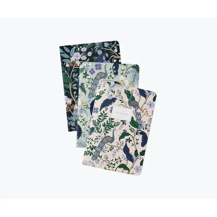 Rifle Paper Co. peacock notebook set