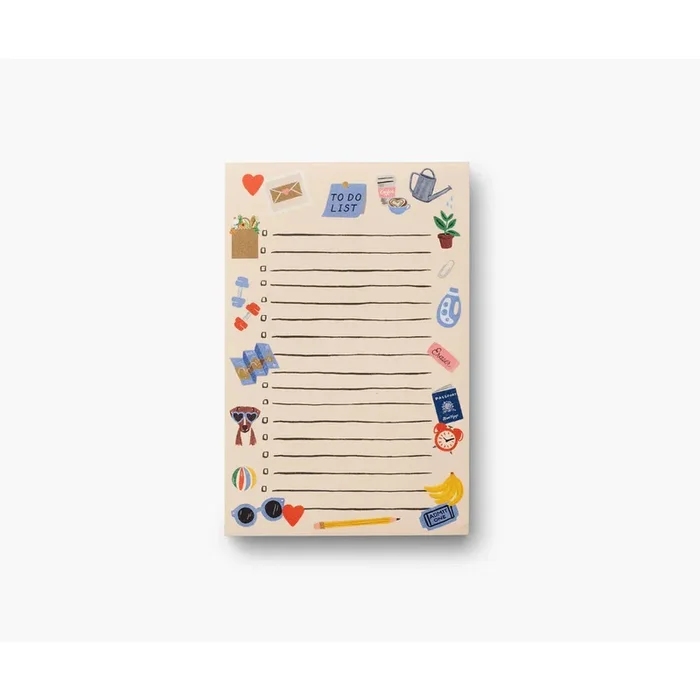 Rifle Paper Co. to do checklist notepad