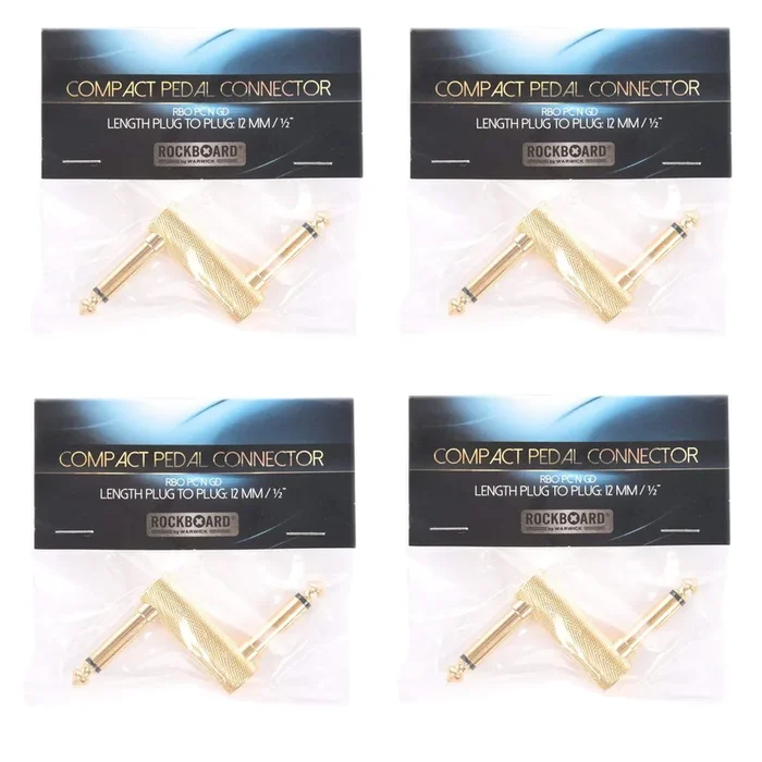 Rockgear N-Connector, 63 mm, Gold 4 Pack Bundle