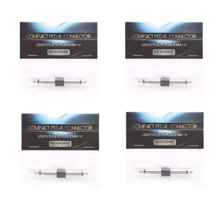 Rockgear S-Connector, 63 mm, Black 4 Pack Bundle