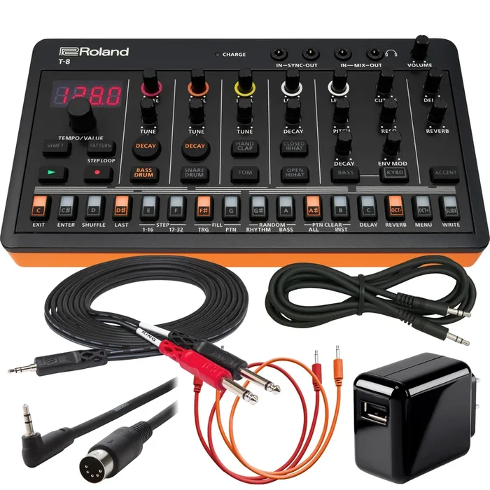 Roland Aira Compact T-8 Beat Machine POWER & CABLE KIT