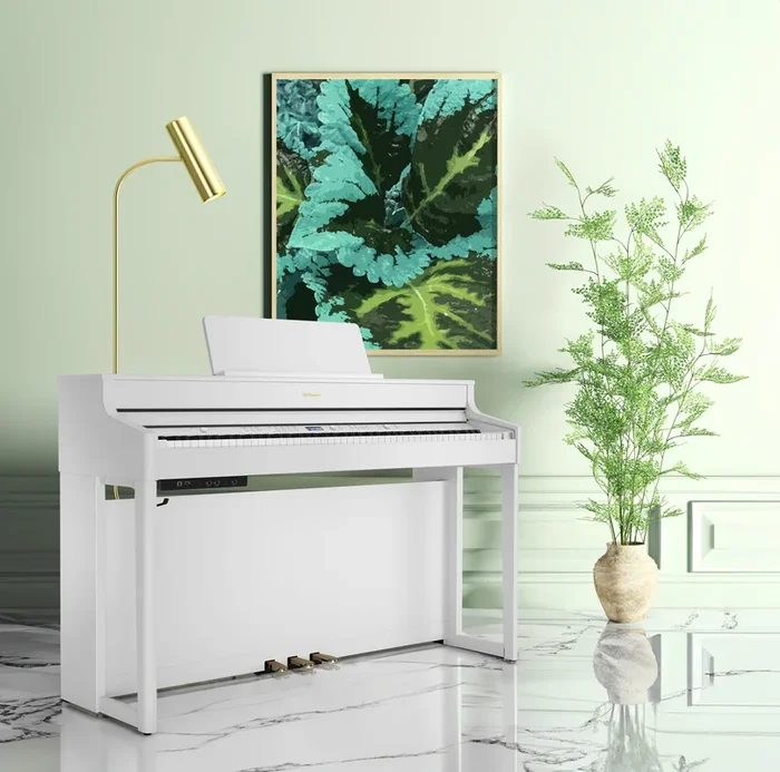 Roland HP702 Digital Piano – Satin White