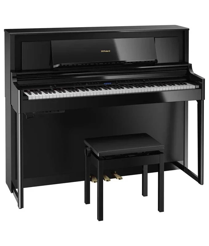 Roland LX706 Digital Piano Kit w/ Stand and Bench – Polished Ebony | New