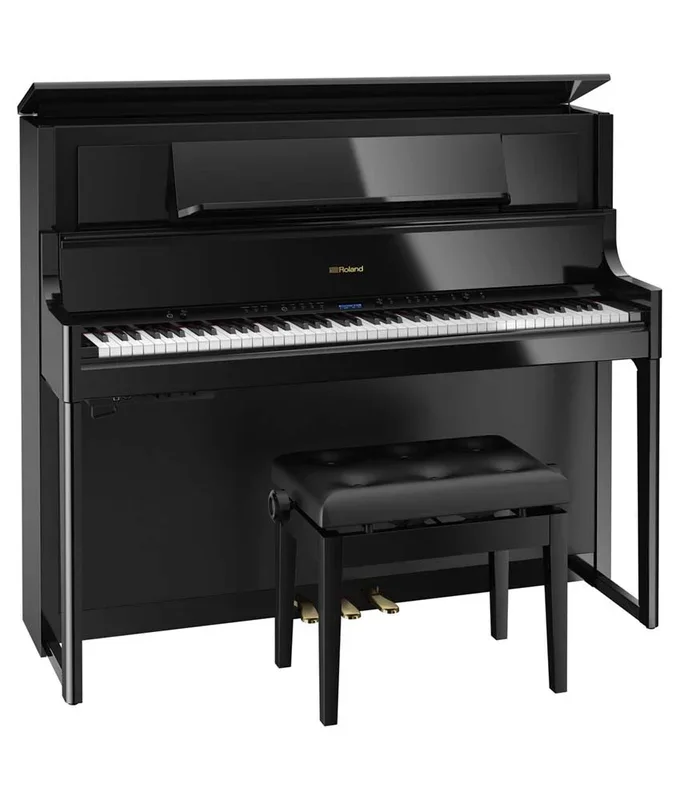 Roland LX708 Digital Piano Kit w/ Bench – Polished Ebony