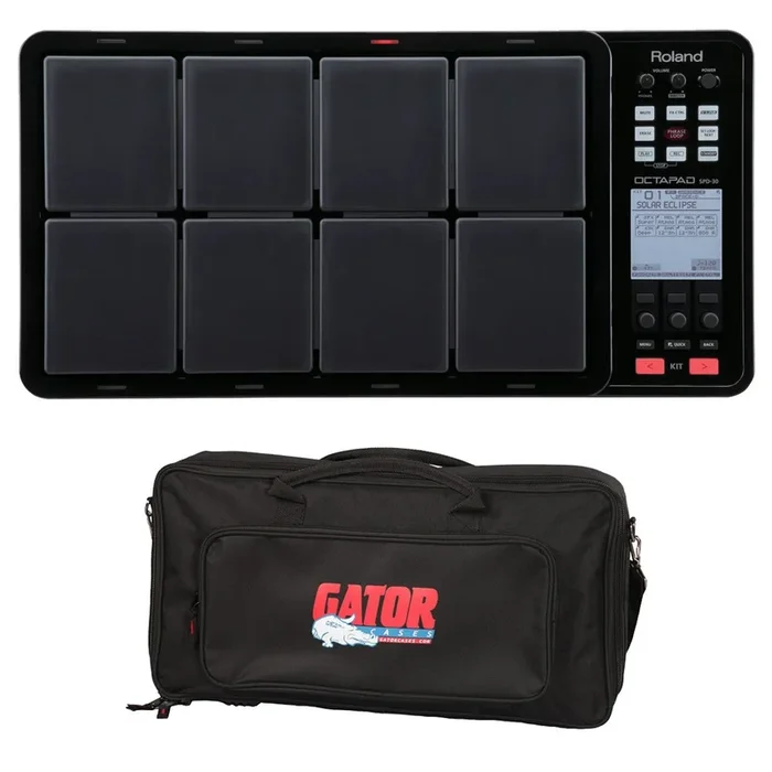 Roland OCTAPAD SPD-30-BK Digital Percussion Pad – Black STAGE KIT