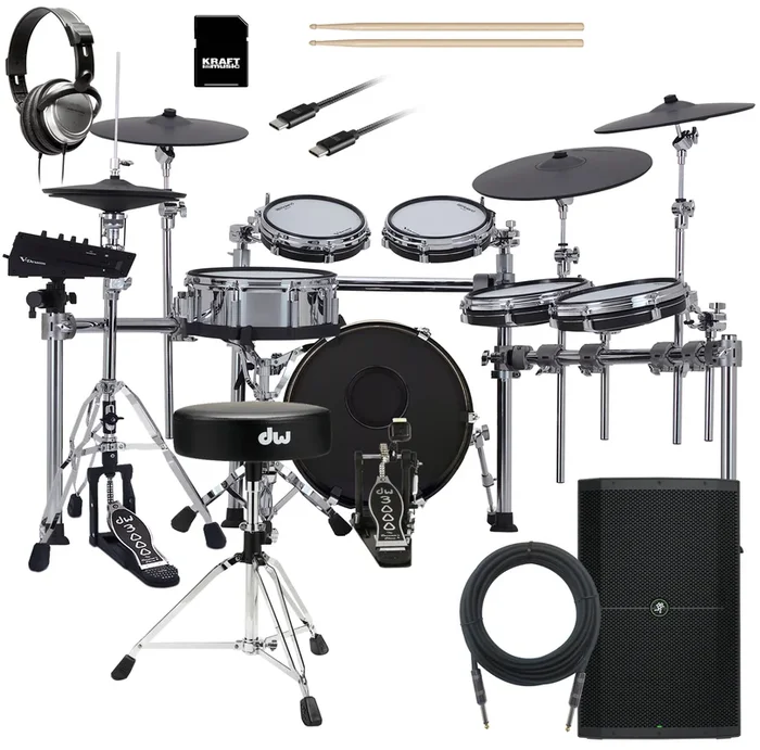 Roland TD716 V-Drums Electronic Drum Set COMPLETE DRUM BUNDLE