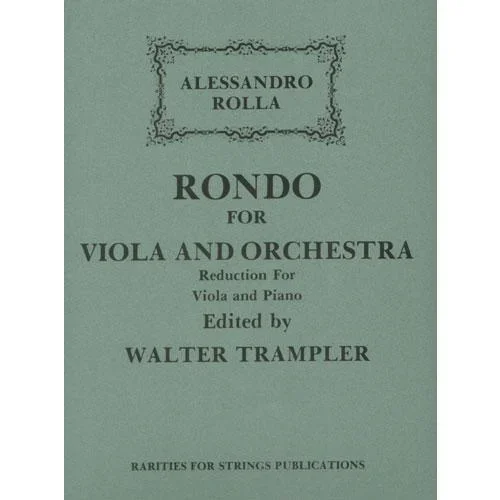 Rolla, Alessandro (Trampler): Rondo in G for Viola & Piano