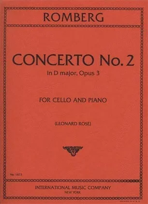 Romberg (Rose): Concerto No.2 in D Major, Op.3 (cello & piano)