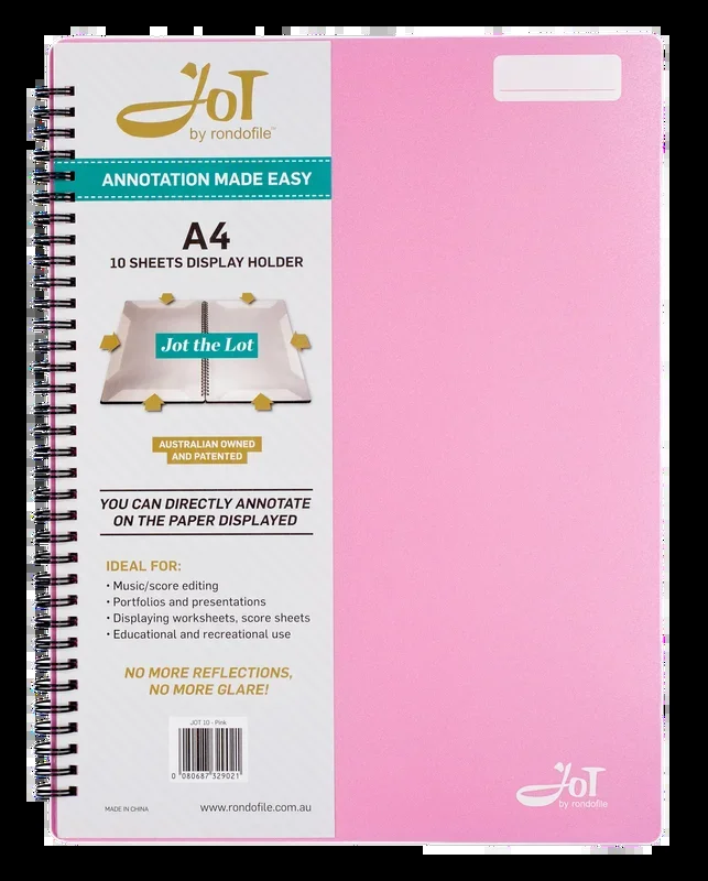 Rondofile Jot with Pink Cover (10 sheets)