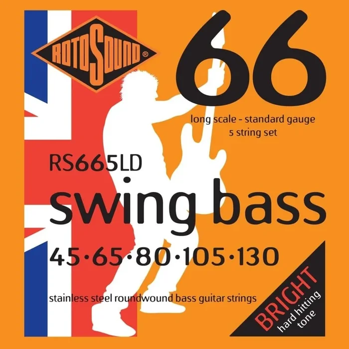 Rotosound Swing Bass 66 5-String Stainless Steel Bass Strings