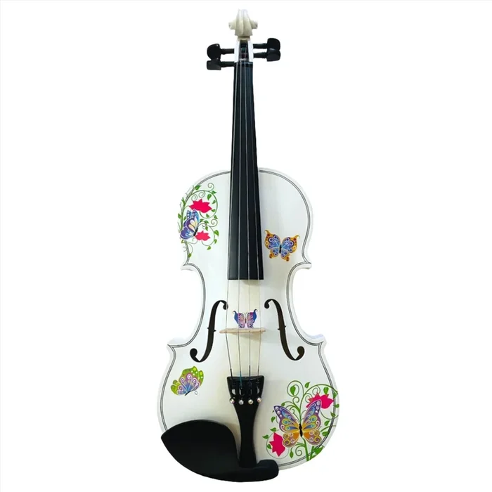 Rozanna’s Butterfly Dream II White Bejeweled Violin Outfit