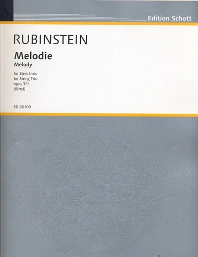 Rubenstein, Anton: Melodie Op.3 #1 (violin, Viola & cello) score & parts