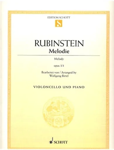 Rubenstein, Anton: Melodie Op.3 No.1 (cello & piano)