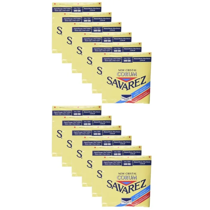 Savarez 500CRJ Cristal Corum High Tension (12 Pack Bundle)