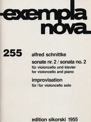 Schnittke, Alfred: Sonata No.2 (cello & piano) & improvisation No.2 for cello solo