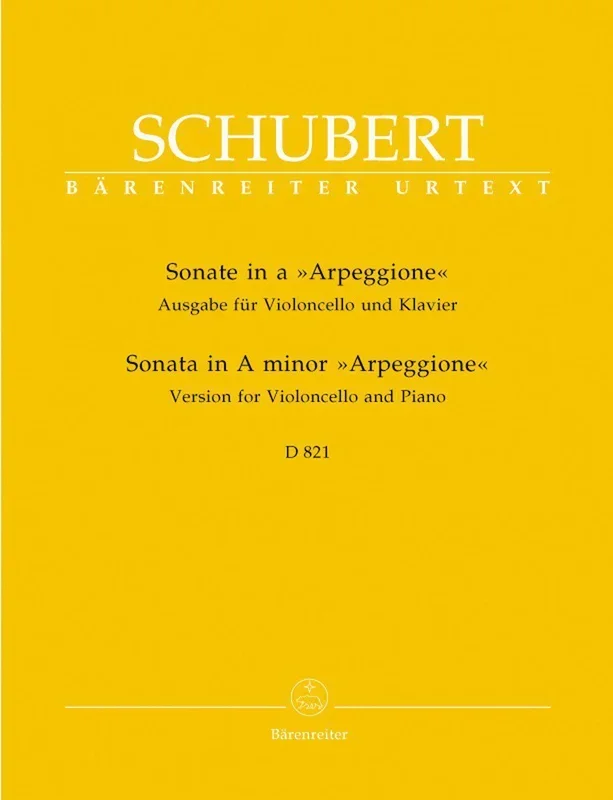 Schubert, Arpeggione for Cello and Piano (Barenreiter)