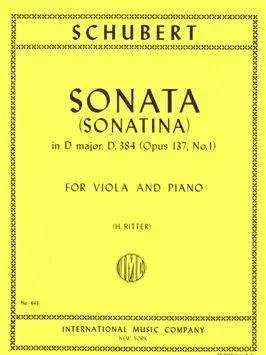 Schubert, Sonatina in D Op. 137 No. 1 for Viola and Piano (IMC)