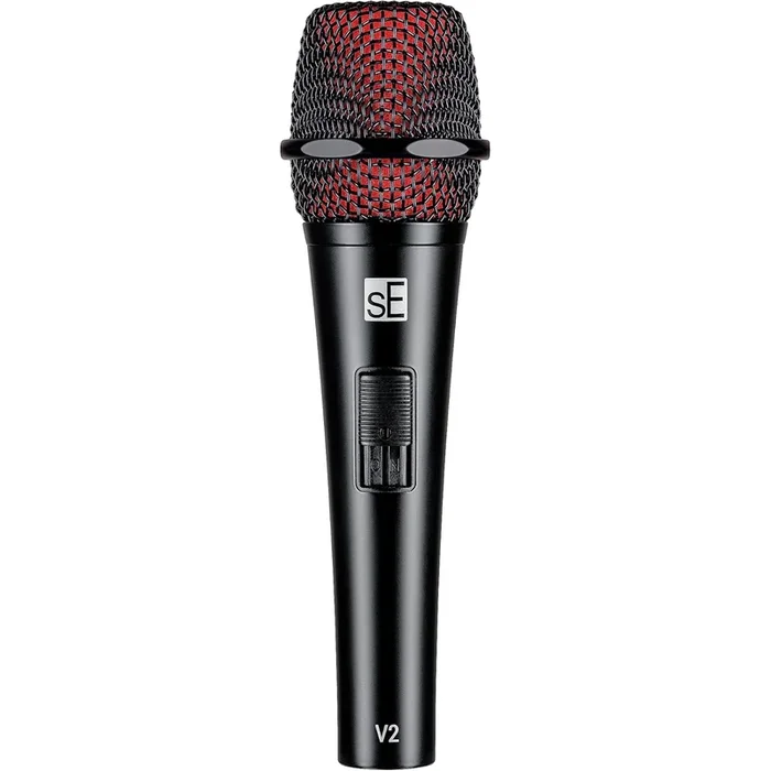 SE Electronics V2 Switch XLR – Supercardioid Dynamic Handheld Microphone w/On/Off Switch & Accessories